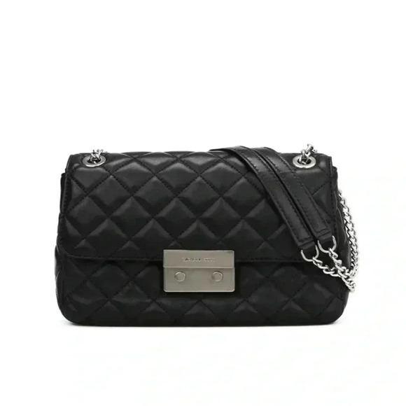 Michael Kors Sloan quilted lambskin Large Chain black Shoulder strap - Picture 1 of 10